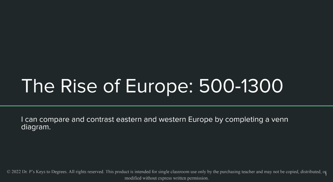 The Rise of Europe Slides