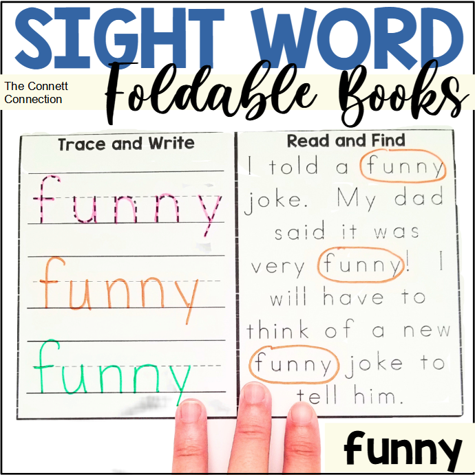 Sight Word Foldable Book: funny