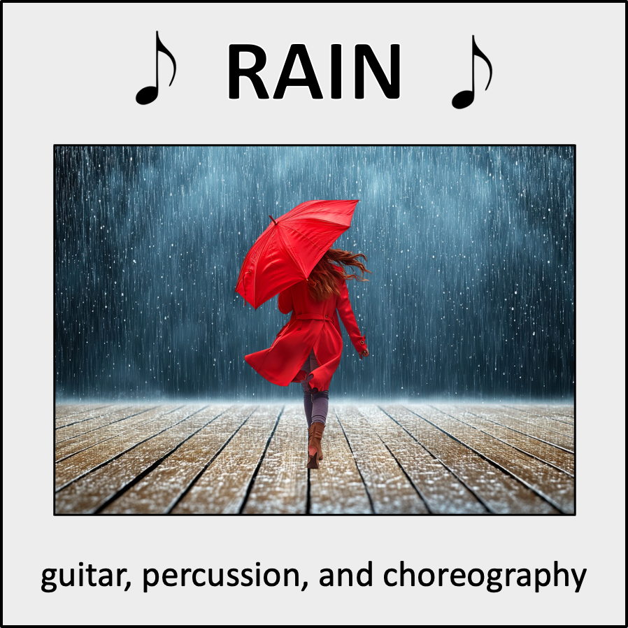 Rain - a song for beginner guitar students