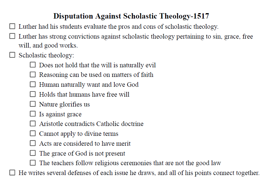 The Writings of Martin Luther Notes