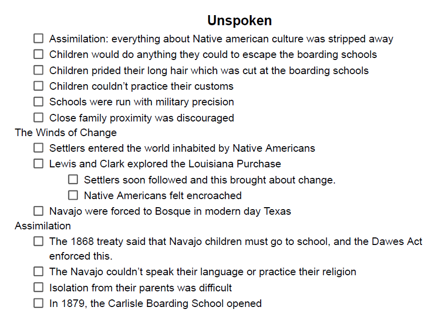 Unspoken Notes