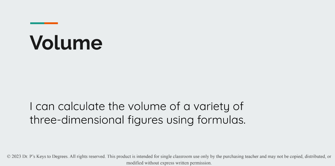 Volume Slides