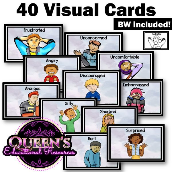 Emotions & Feelings Cards for Kids | Social Emotional Learning | Visual ...