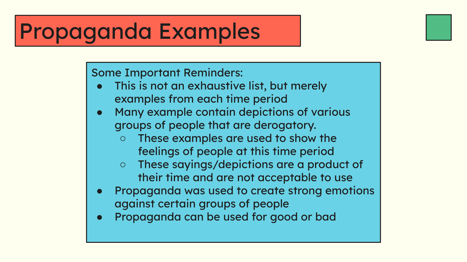 Improved Propaganda Slides