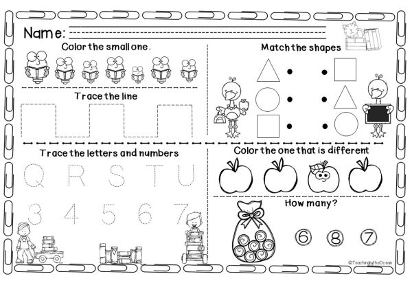 Kindergarten & Special Education Morning Work – Structured Daily ...