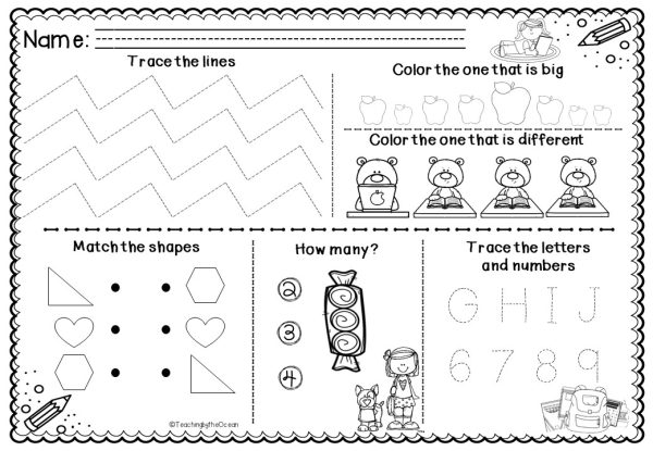 Kindergarten & Special Education Morning Work – Structured Daily ...