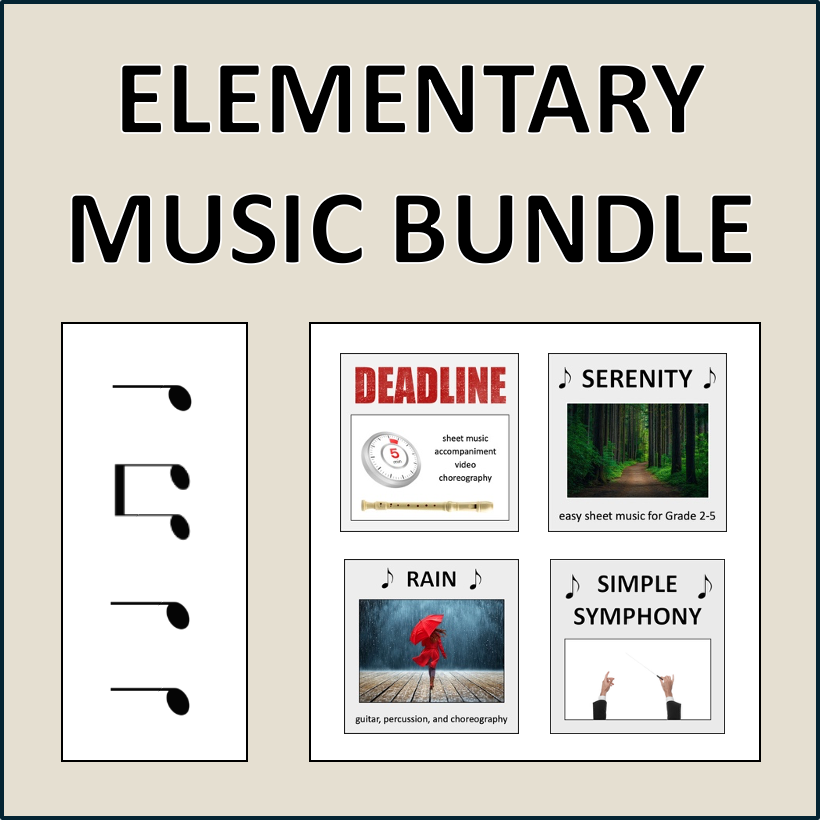Elementary Music Bundle - easy sheet music for beginners