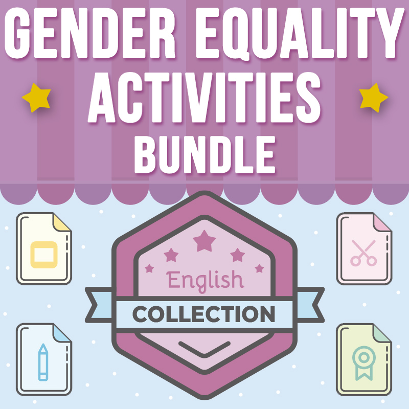 Gender Equality Collection BUNDLE: SEL PowerPoint, Worksheets, and Craft
