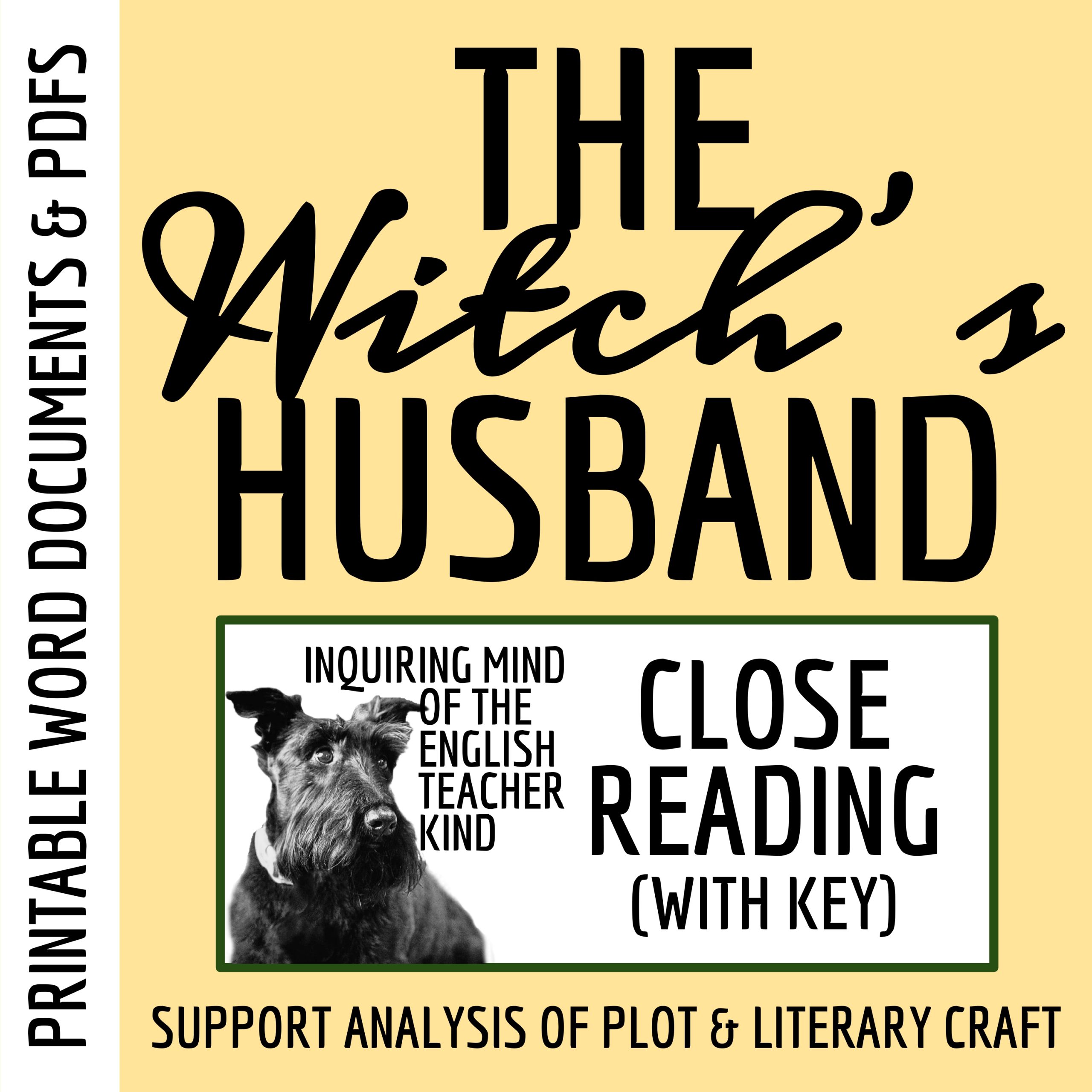 "The Witch's Husband" by Judith Ortiz Cofer Literary Analysis Worksheet and Answer Key