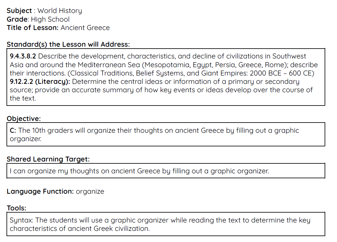Early Civilizations Unit