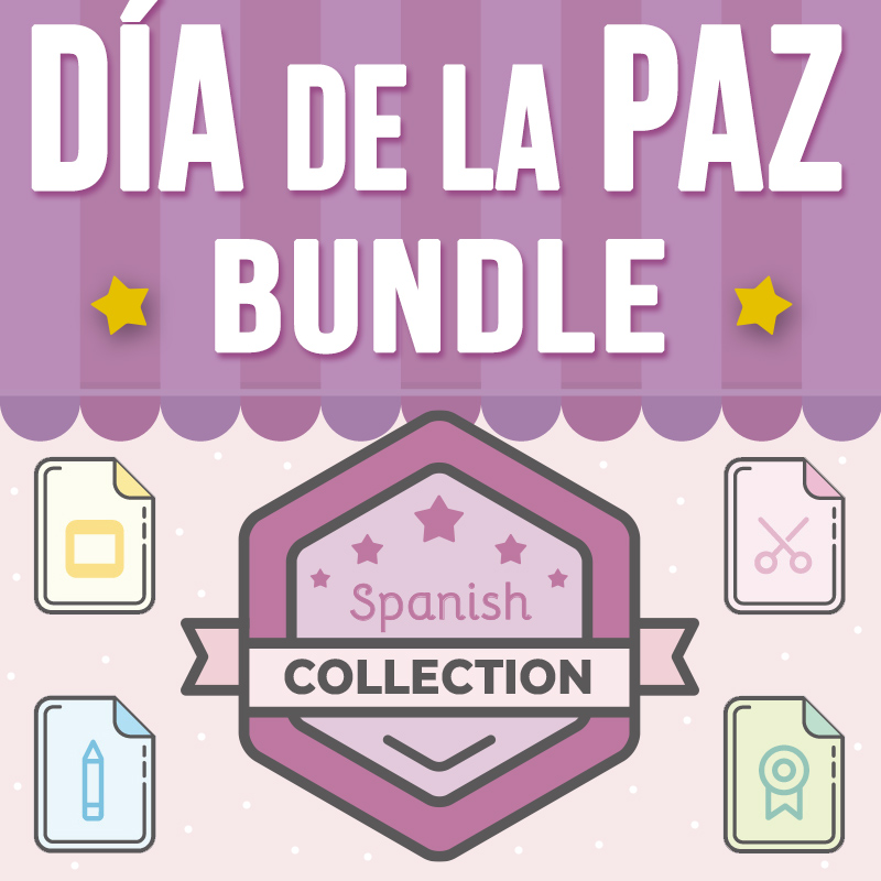 Día de la Paz Actividades Collection BUNDLE: PowerPoint, Escritura y Manualidad