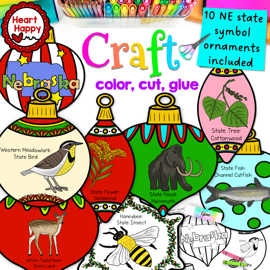 Nebraska State Symbols | Christmas Ornament Crafts