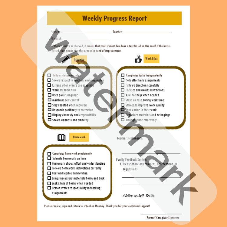 Editable SPACE theme Weekly,Bi-Weekly, Monthly Student Progress Report ...