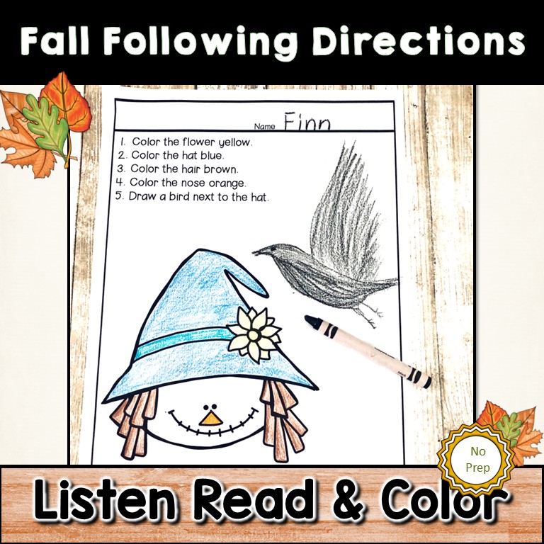 Following Directions Activities | Listening & Reading Comprehension for K-2