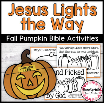 Jesus Lights the Way Pumpkin Fall Bible Activities, Pumpkin Light Craft