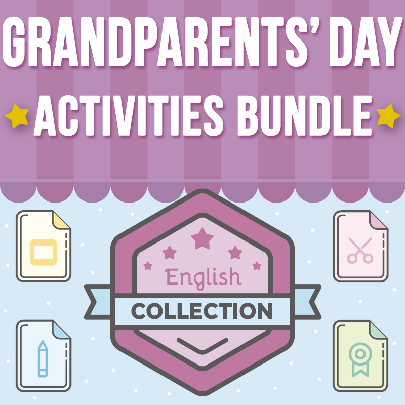 Grandparents Day Activities Collection Bundle PowerPoint Writing Prompts & Craft