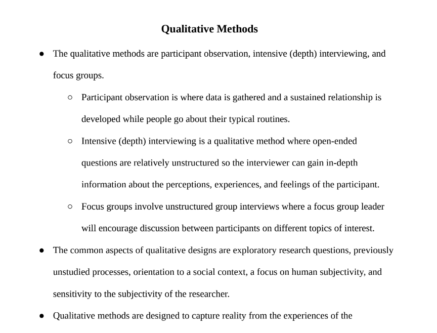Research Methods in Education Notes