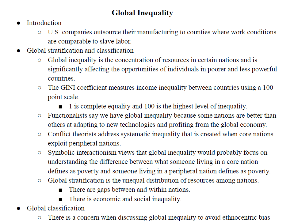 Sociology Notes