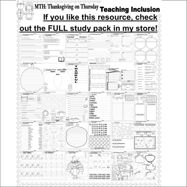 Magic Tree House Thanksgiving on Thursday Reading Quiz tests Multiple ...