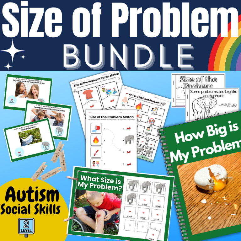 Size of the Problem SEL Bundle for PreK–3rd: Worksheets Social Story ...