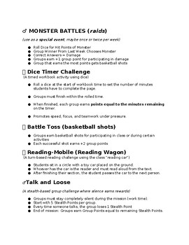 Gamified Classroom Management System – Quests, Group Battles, Rewards, and Power-Ups (Grades 3–5)