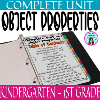 Object Properties Heating and Cooling COMPLETE UNIT - DIFFERENTIATED