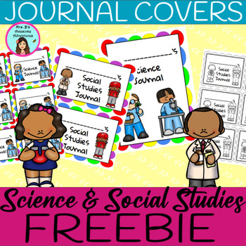 Science & Social Studies Journal Notebook Covers Color and Black and White