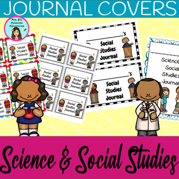 Science/Social Studies Journal Notebook Covers Color and Black and White