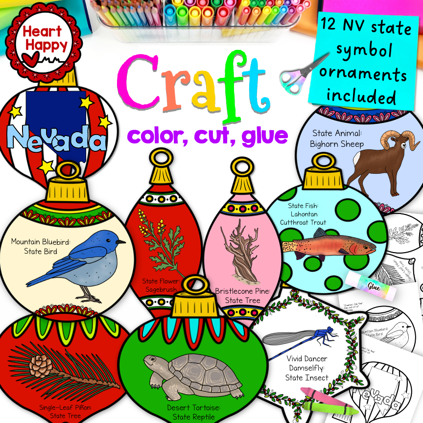 Nevada State Symbols | Christmas Ornaments Craft