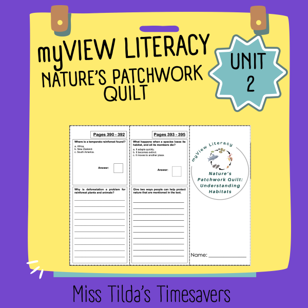 Nature's Threads Patchwork Nature's Patchwork Quilt: Understanding Habitats - Grade 3 myView ...