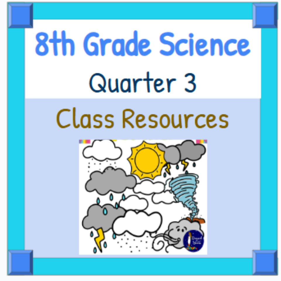 Quarter 3 - 8th Grade Science Google Slides Interactive Notebooks & Quizzes