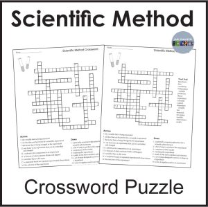 Scientific Method Worksheet Activity Crossword Puzzle