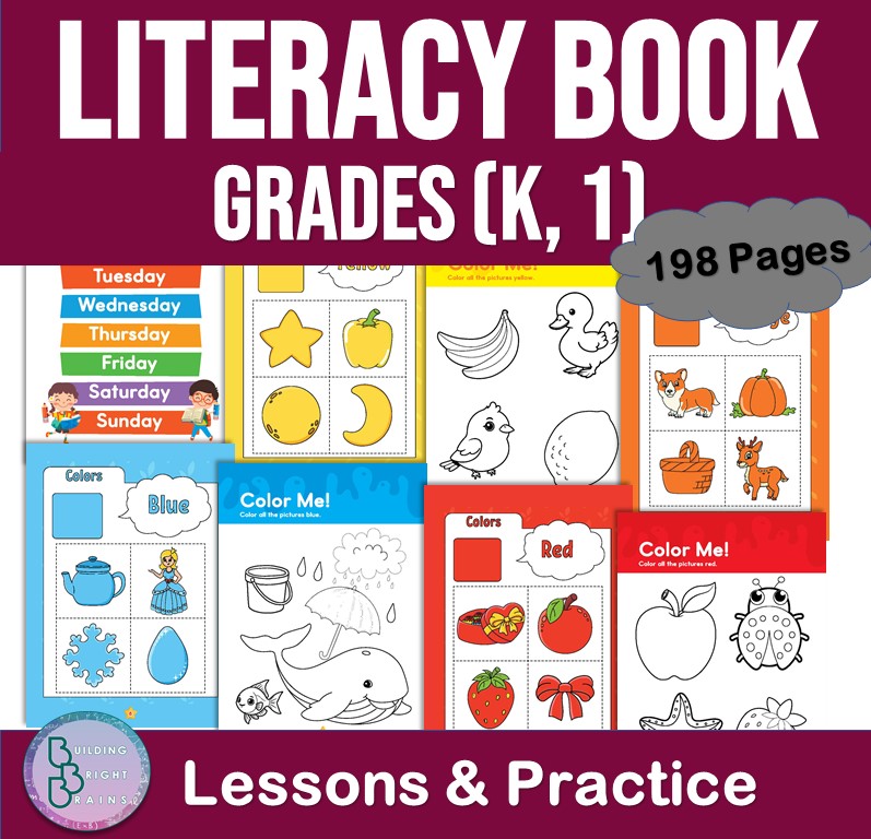 English Literacy Activities Book | Read & Write PDF for KG to 1st Grade