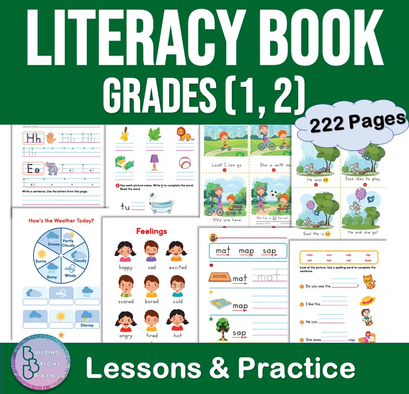 English Literacy Activities Book | Read & Write PDF for 1st to 2nd Grade