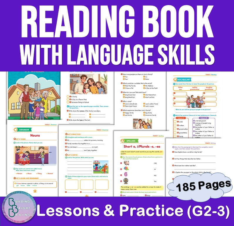 Themed Reading and Language Skills Book Elementary English for 2nd to 3rd Grade