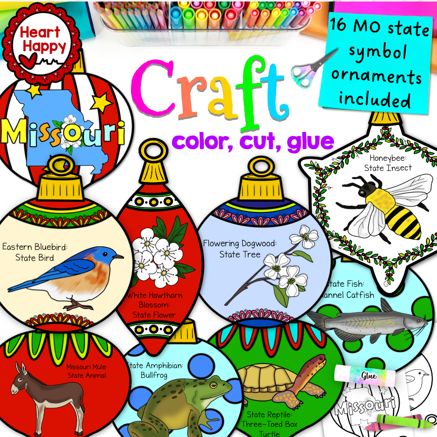 Missouri State Symbols | Christmas Ornament Crafts