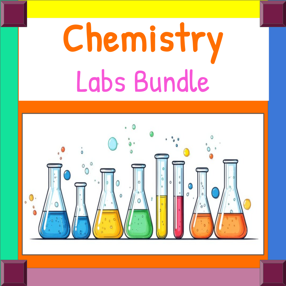 Chemistry Lab Bundle - 23 Virtual & In-Person Labs (see topics below)