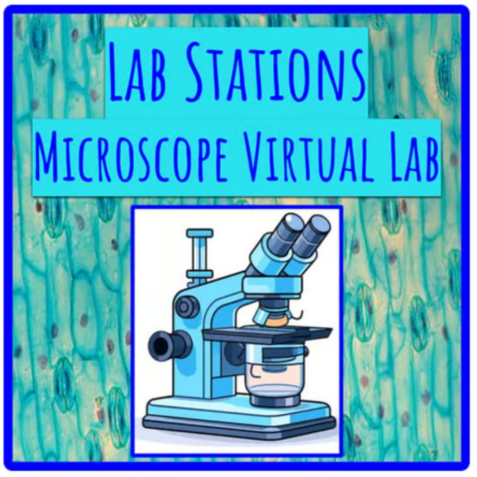 Virtual Microscope Lab Stations Google Slides Activity