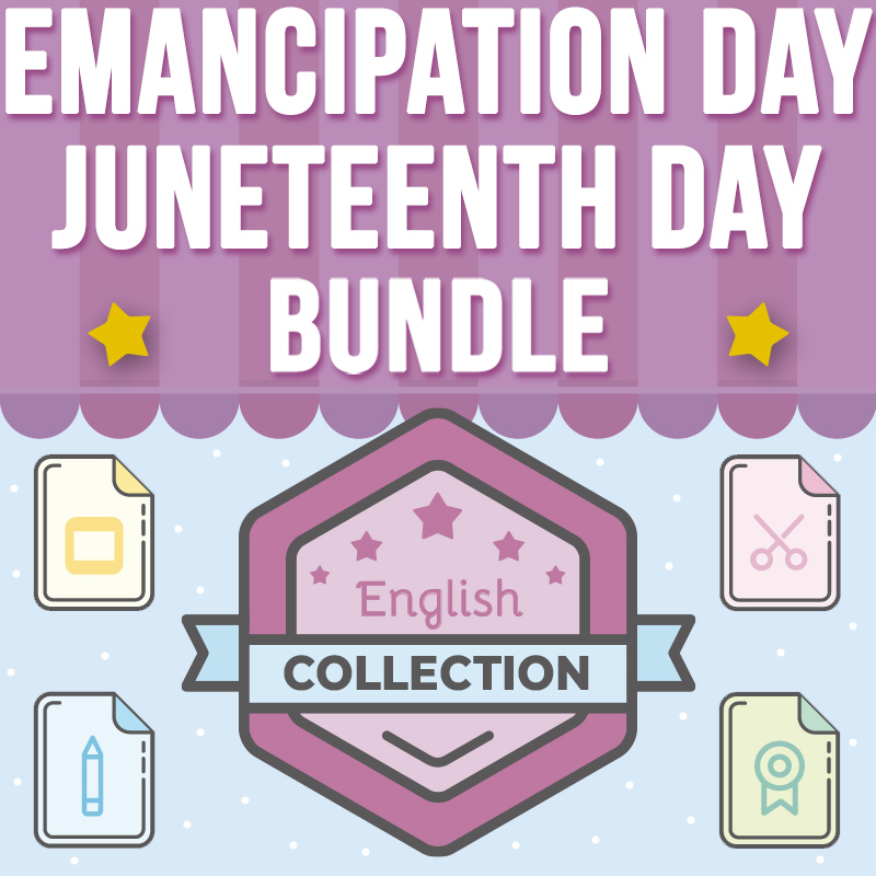 Juneteenth Emancipation Day Collection BUNDLE: PPT, Worksheets and Craft