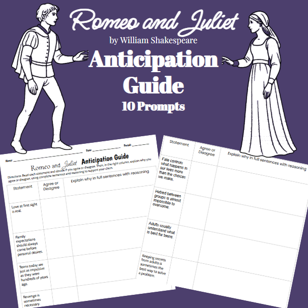 Romeo and Juliet Anticipation Guide