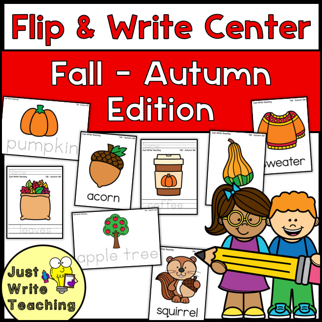 Flip and Write Reading Center - Fall & Autumn Edition