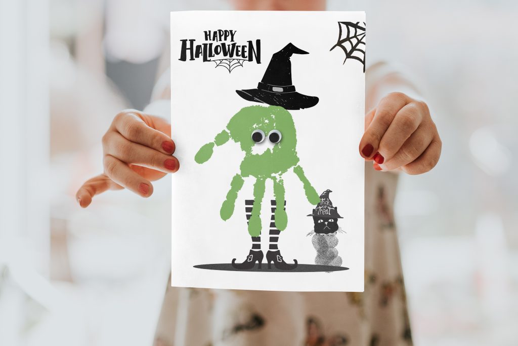 Halloween Witch Handprint Art- Kids DIY Crafts | Made By Teachers