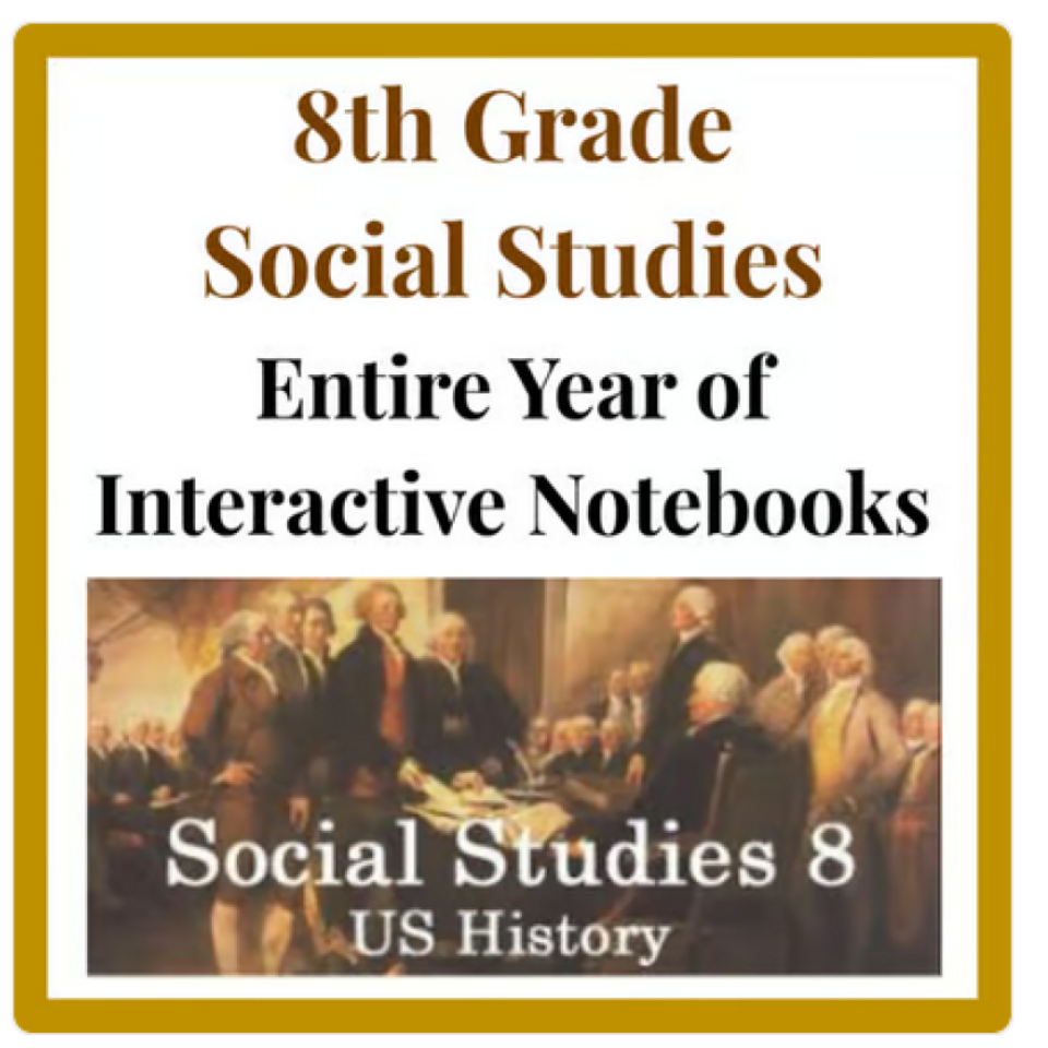 Quarter 1 8th Grade Social Studies U.S History Interactive Notebooks