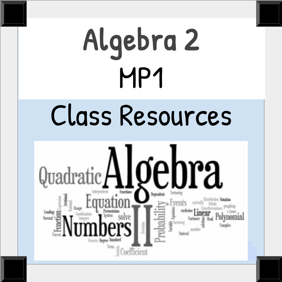 Algebra 2 mp1