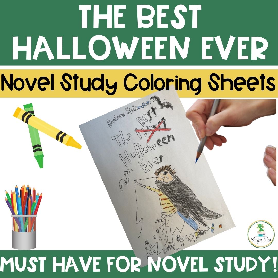 The Best School Year Ever Novel Study Coloring Sheets Helps Students ...
