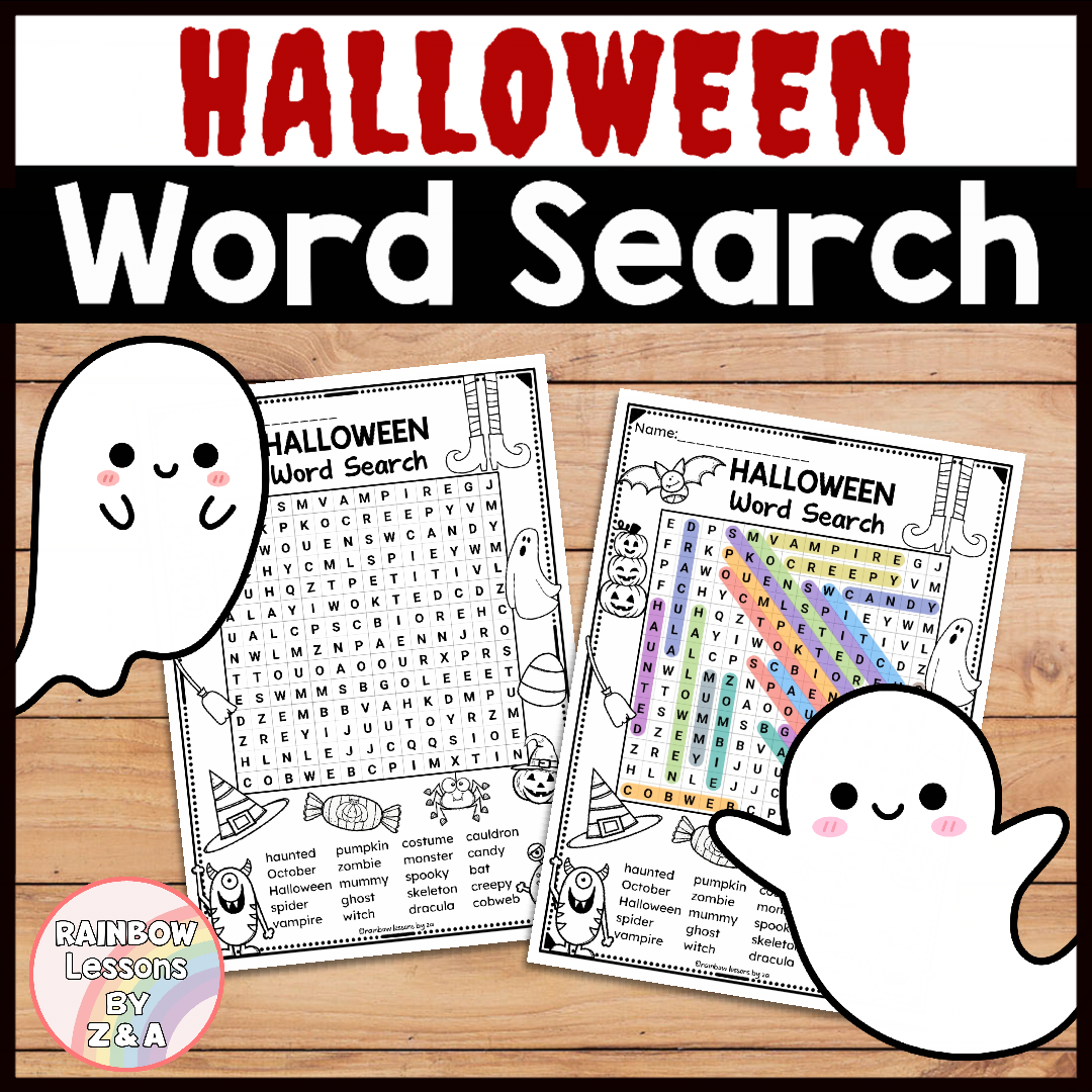 Halloween Activity | Halloween Word Search | Halloween Vocabulary | Worksheet