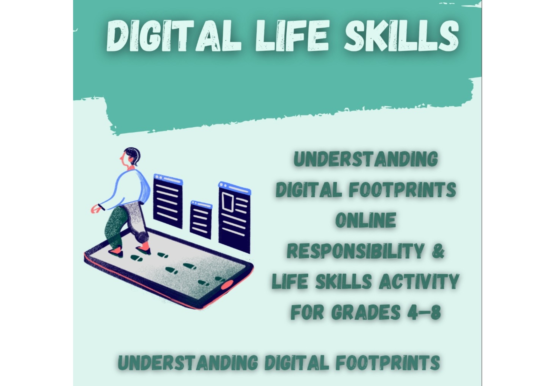 Digital Footprint Lesson & Activity Kit: Teach Online Reputation, Digital Citizenship, and Internet