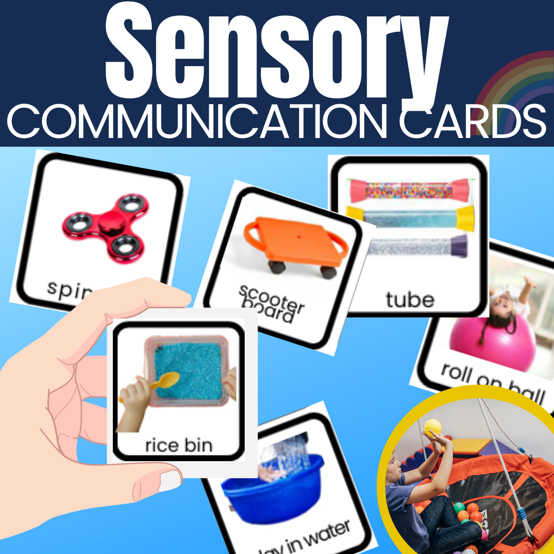 Sensory PECS Style Communication Cards Autism Visuals for Sensory Integration OT