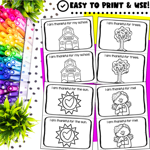 Thanksgiving Thankful Emergent Reader Book with Sight Words | Made By ...