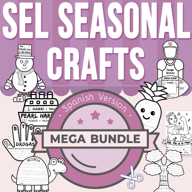SEL Seasonal Crafts Mega Bundle in Spanish: Escritura y Pensamiento Crítico